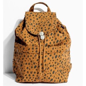 Baggu Leopard 🐆 Print Canvas Backpack